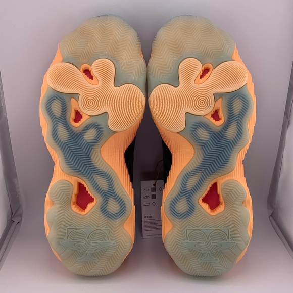 adidas Trae Young 3 Black Arctic Night Orange Basketball Shoes IE9303 M9 / W10 - Picture 7 of 9